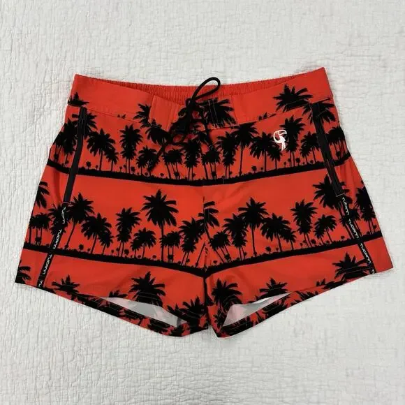 Tucann Trunks Mens Size XL Palm Tree Compression Liner Quick Dry Board Shorts