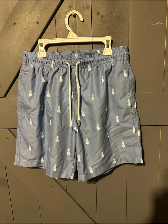 Trunks Surf & Swim Co. Pineapple Swim Shorts Blue S