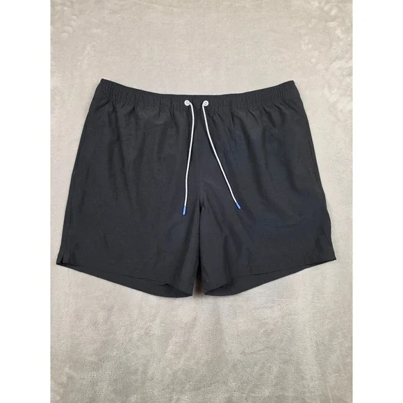 Bonobos Swim Trunks Mens XL Black 7 Inch Inseam Drawstring Mesh Lined Pockets