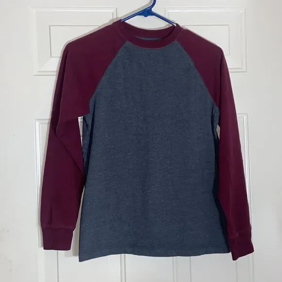10/$50 Urban Pipeline Shirt Size L Color Burgundy And Grey Long Sleeve
