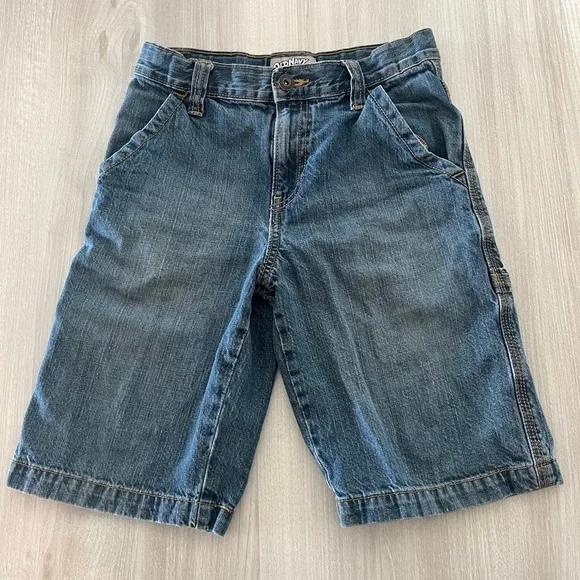Vintage Old Navy Blue Denim Jeans Cargo Shorts Size 10‎ Utility.