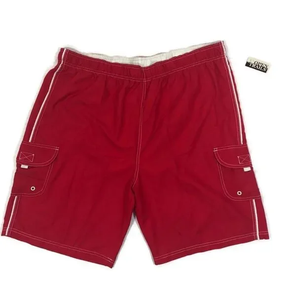 Men’s Brand New Swim Trunks Red‎ Size XL