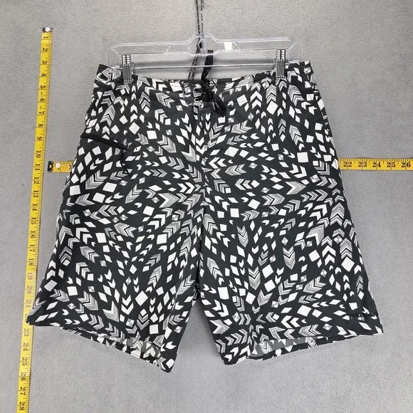 Patagonia Shorts Mens S Black Board Geometric Quick Dry Travel 8