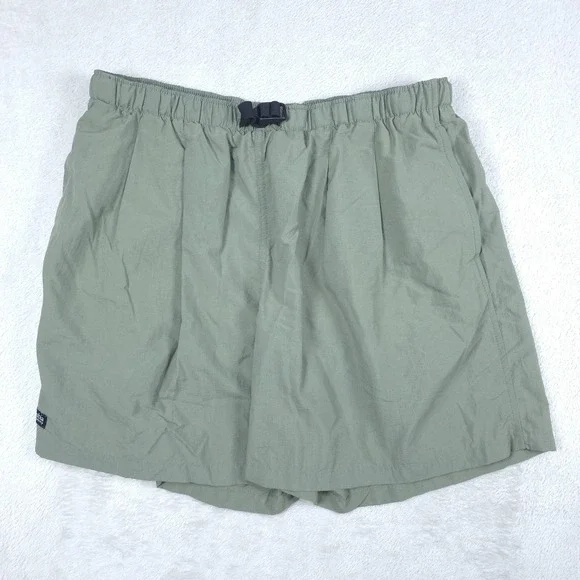 Columbia‎ Swim Trunks Shorts L Green Mesh Lined Elastic Waist Quick Dry Mens