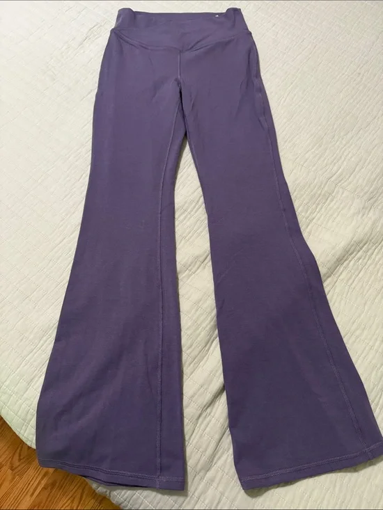 Old Navy Girls Size XL 14/16 Purple Boot-Cut Yoga Pants (high rise flare)