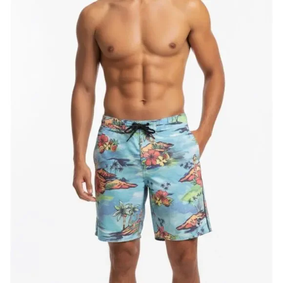 Rip Curl Surf Tropical Board Shorts Swim Trunks Men’s Size S‎