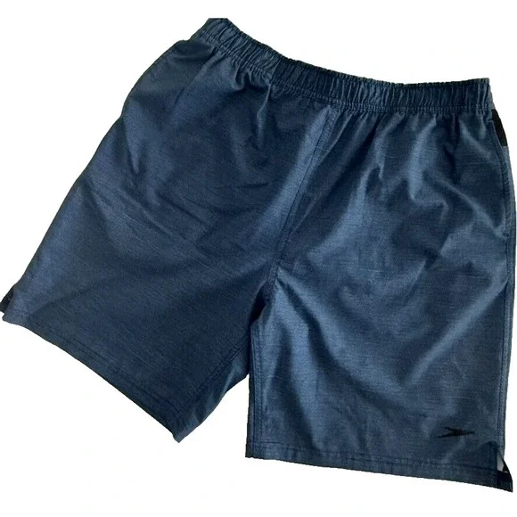 Speedo Mens ColorBlock Swim‎ Trunks Shorts - Size L - Blue, Black