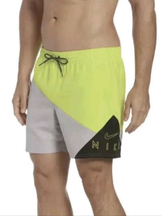 Nike Jackknife Mens Swim Shorts Trunks‎ Volley Neon Colorblock Pool Ocean XL