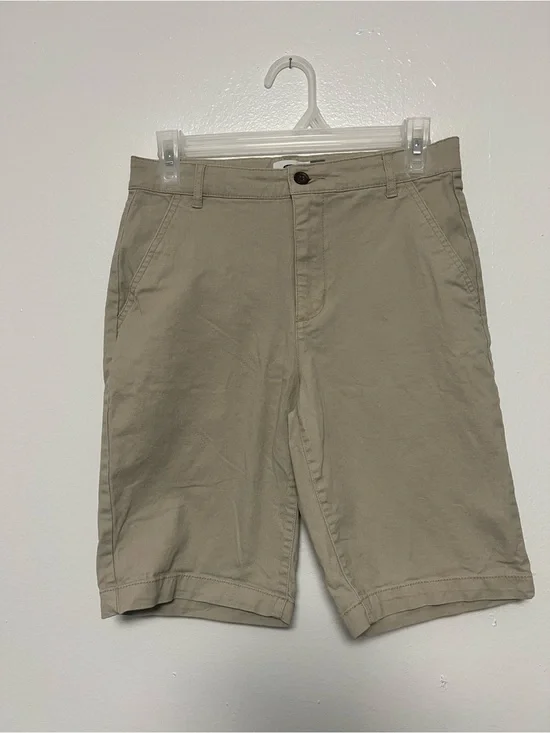 Old Navy Boy Tan Flat-Front Shorts Size14