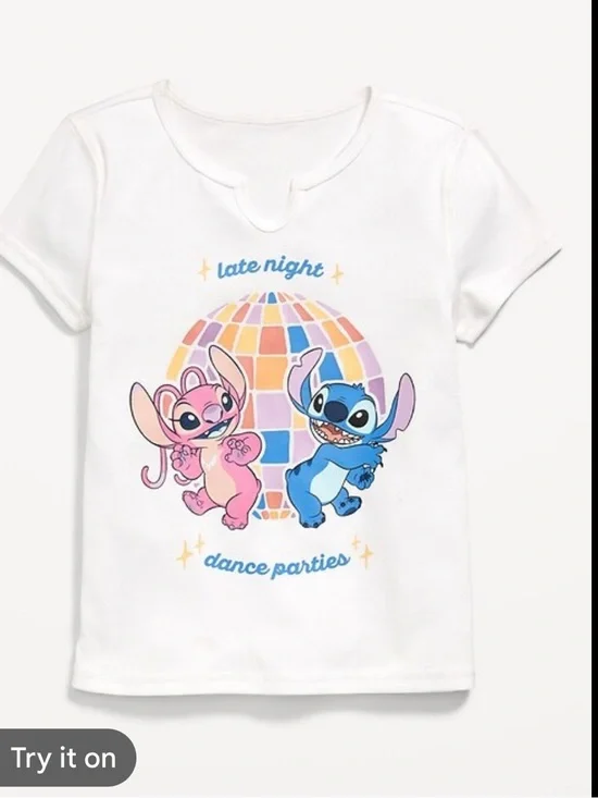 Disney Stich ribbed tee