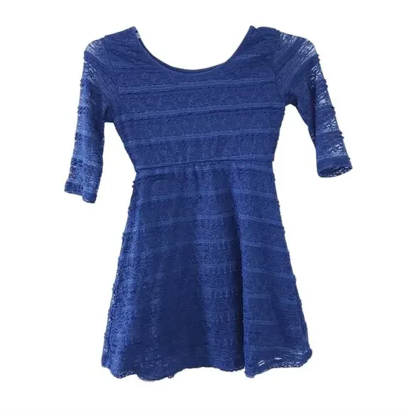 Old Navy Girls Dress Large 10-12 Navy Blue Dress for Spring Summer, Half Sleeve