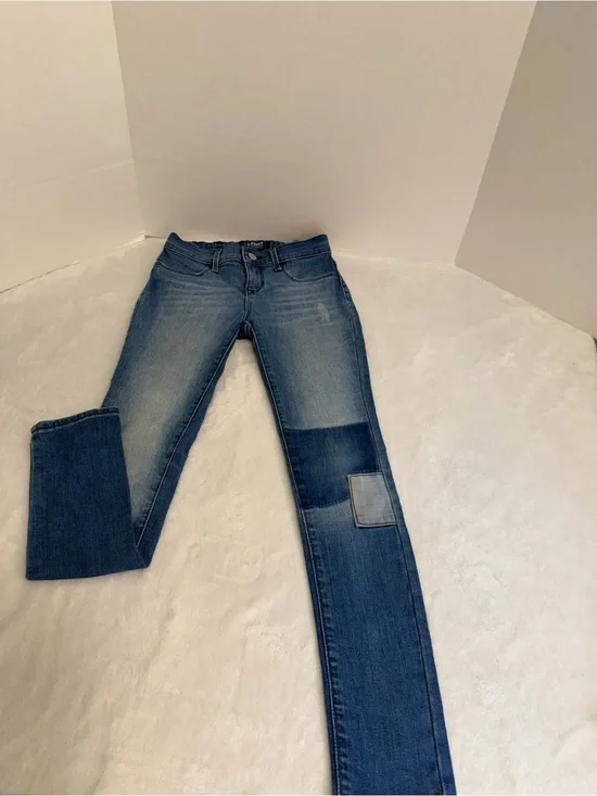 Old Navy Girl’s Blue Patch Slim Jeans Size 10 Regular