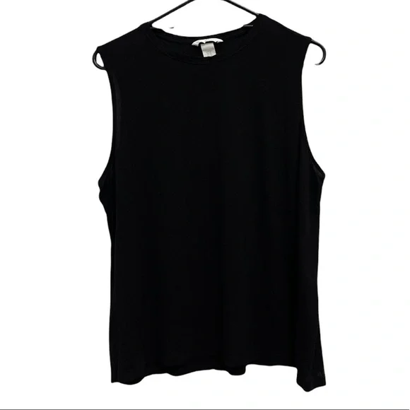 H&M Basic Sleeveless Black Shirt Size XL