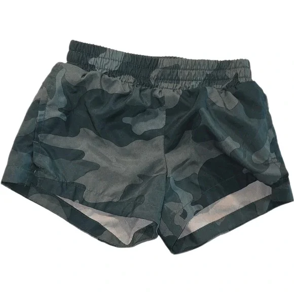 Old Navy Active Girls Camo Go-Dry swim Athletic Shorts Green Grey XS 5