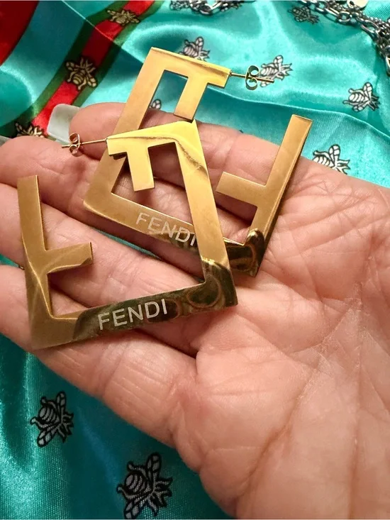 Designer Fashioned Gold-Tone Drop Earrings - Gold