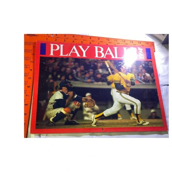 Vintage 1994 Play Ball MLB Baseball Wall Calendar Reggie Jackson Bobby Doerr