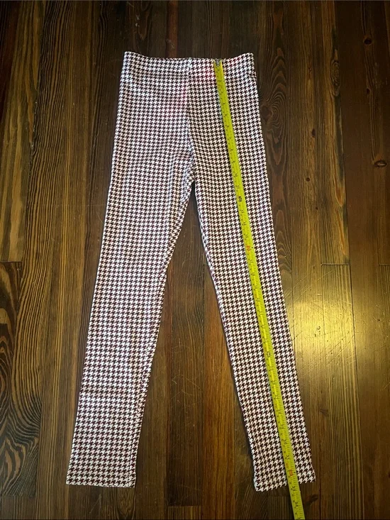 Old Navy Wine Houndstooth Kids Leggings