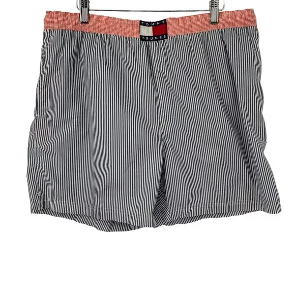 Tommy Hilfiger Striped Swim Trunks‎ Men's Size M Board Shorts Beachwear