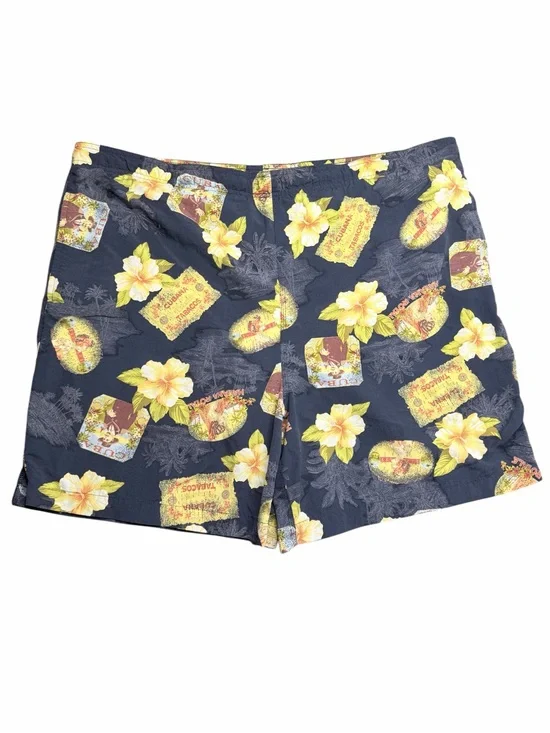 Breakwater Men’s Swim Trunks Floral Island Cubana Tabacos Print Size XL