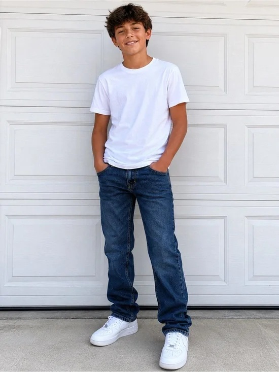 Old Navy Blue Kids Straight-Leg Denim Jeans