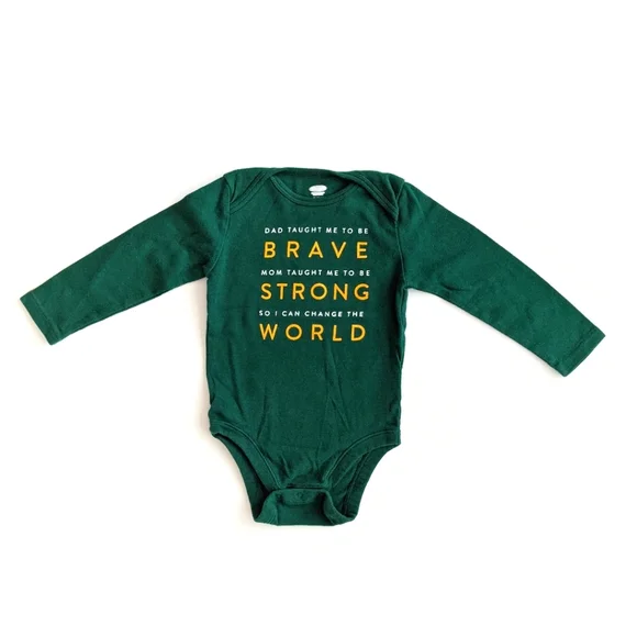 Old Navy Change The World Long Sleeve Bodysuit