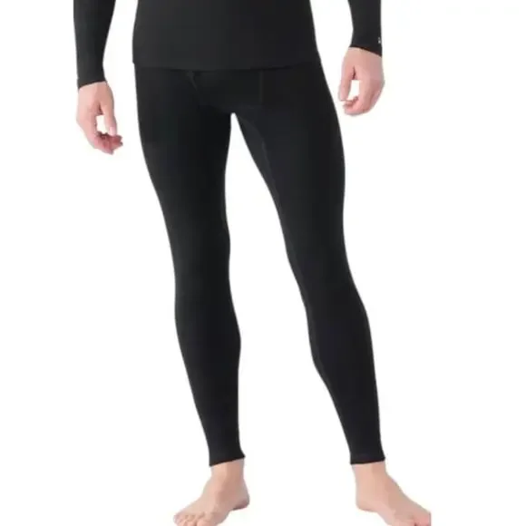 Smartwool Men's Black Merino Wool Base Layer Long Underwear