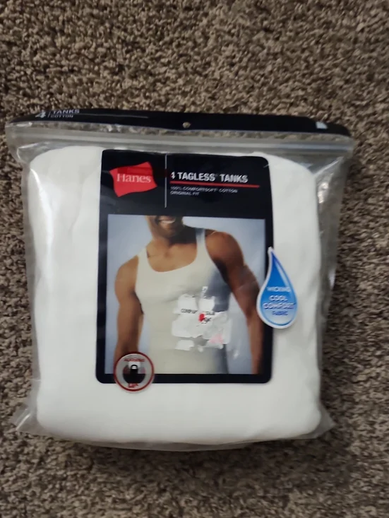 Hanes Mens NEW TAGLESS Tanks