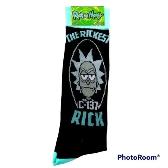Adult Swim Rick And Morty Mens Socks -B