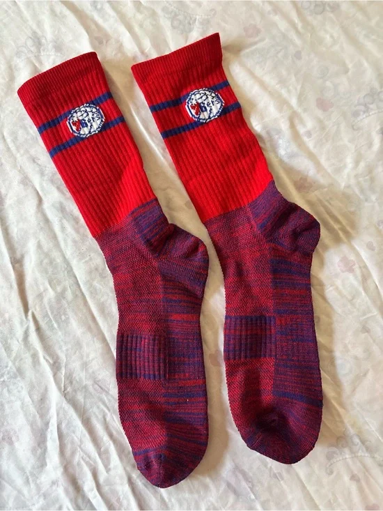 Mens Sixers’ 76er’s Red Athletic Crew Socks-compression fit  NWOT