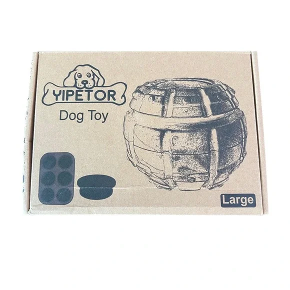 Yipetor Large Treat Dispensing Dog Toy Blue‎ Pupsicle Refillable New Freezable