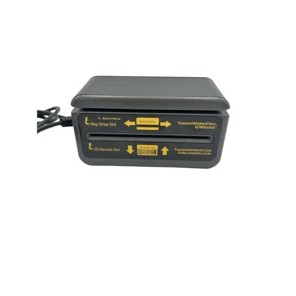 TokenWorks IDWedge 260 ID Scanner Mag Stripe 2D Barcode USB RJ45