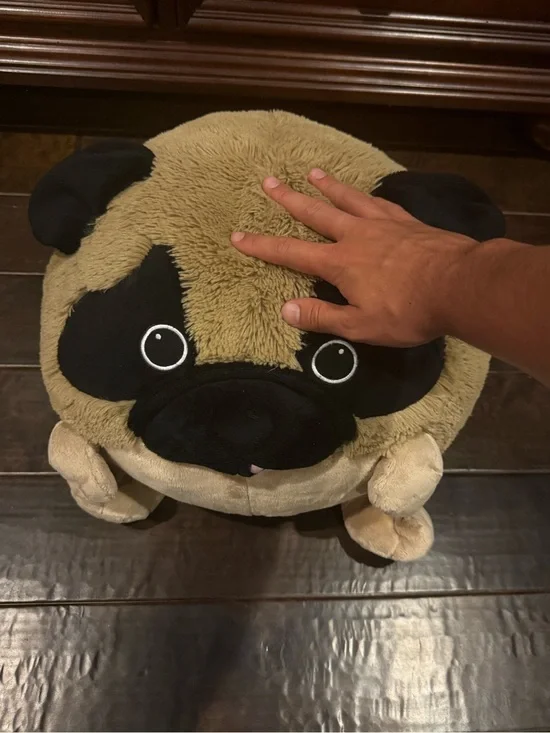 Squishable Pug (stuffed animal) - Light Brown & Black
