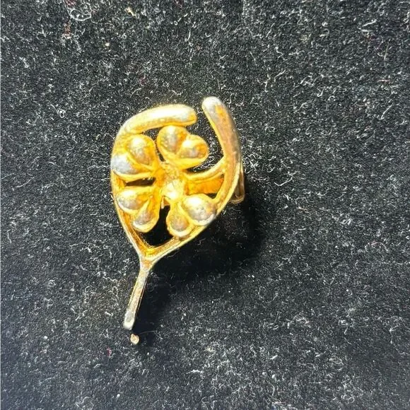 Vintage Goldtone Wishbone Brooch Excellent Preloved Condition