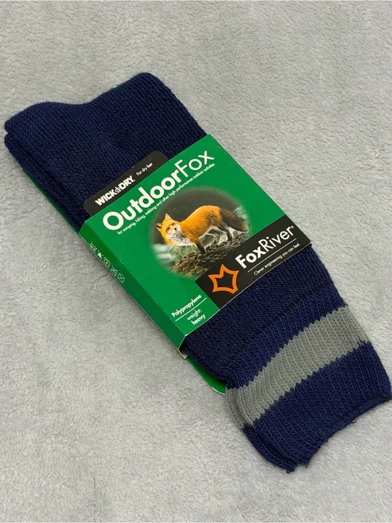 NEW Fox River Outdoor Fox Wick Dry Heavyweight Tundra Crew Socks USA Men’s 9-12