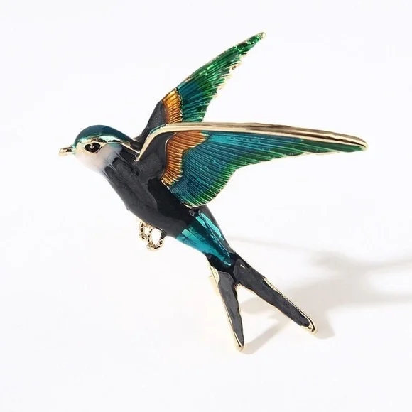 *EYDIE* Creative Bird Shaped Design Fashion Brooch