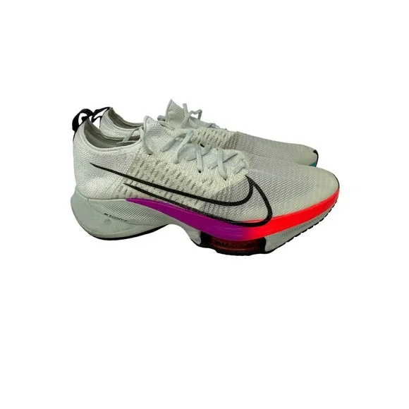 Nike Air Zoom Tempo Next% White Multicolor Running Shoes CI9923-100 Mens 12