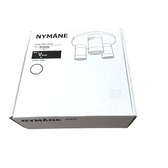 Ikea Nymane Nymane Ceiling‎ Spotlight 3 Lights White 903.597.73