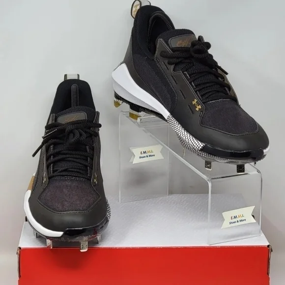 Under Armour Harper 6 Low ST Baseball Cleats Black 3024315-001 Mens Size 8.5 NEW