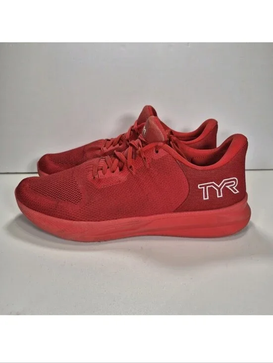 TYR Techknit RNR 1 Red Shoes Men Size 12 Women Size 13.5 Running Sneakers