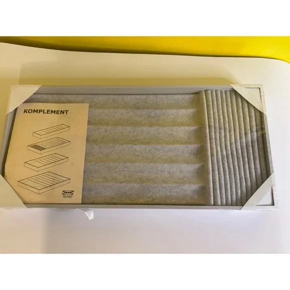 New IKEA KOMPLEMENT Jewelry Insert Organizer Light Gray 304.040.28 25x53x5 cm