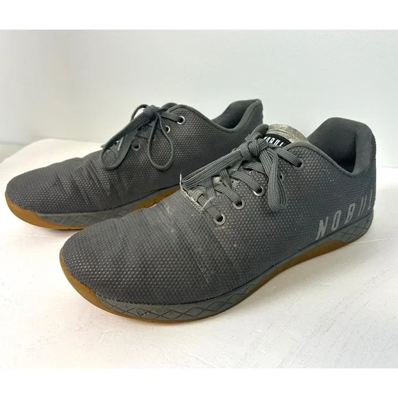 NOBULL Trainers Dark Grey Gum Sole‎ CrossFit Training Sneakers Men's US 13