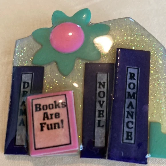 Lucinda Book pin brooch
