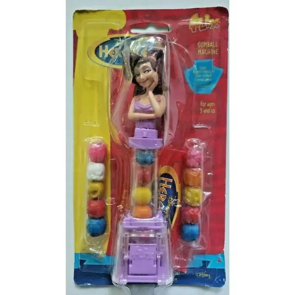 Vintage - Disney's Hercules Movie Flix Gumball‎ Machine NOS Purple Megara U166