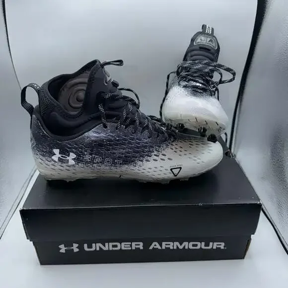 Under Armour Spotlight Lux MC 2.0 Football Cleats Black/White 10.5