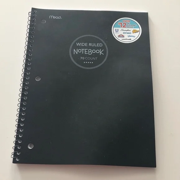 🛍️ Mead Wide Ruled Spiral Notebook
