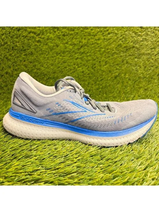 Brooks Glycerin 19 Mens Size 8EE Gray Blue Athletic Running Shoes Sneakers