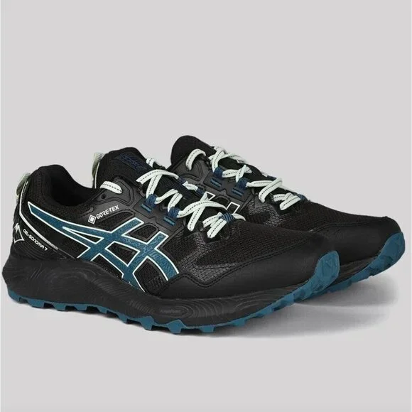 ASICS Gel-Sonoma 7 GORE-TEX Black Ink Teal Sneakers Size 12