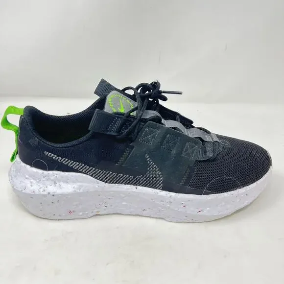 Men's Nike Sportswear Crater Impact Black Iron Grey White Green DB2477-001 Sz 10