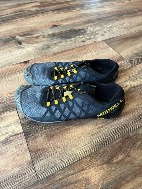 MERRELL VAPOR GLOVE 3 Minimalist Trail Barefoot Shoes Men’s Size 9 Dark Gray