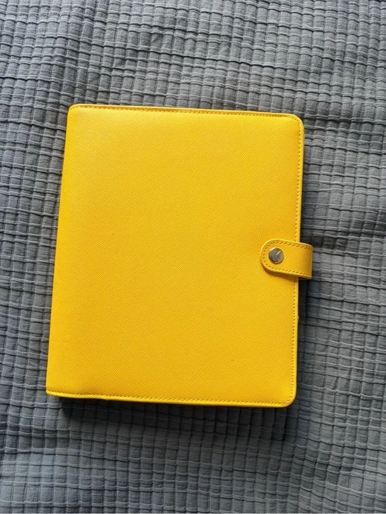 kikki.K Bright Yellow Planner Folio with Snap Tab